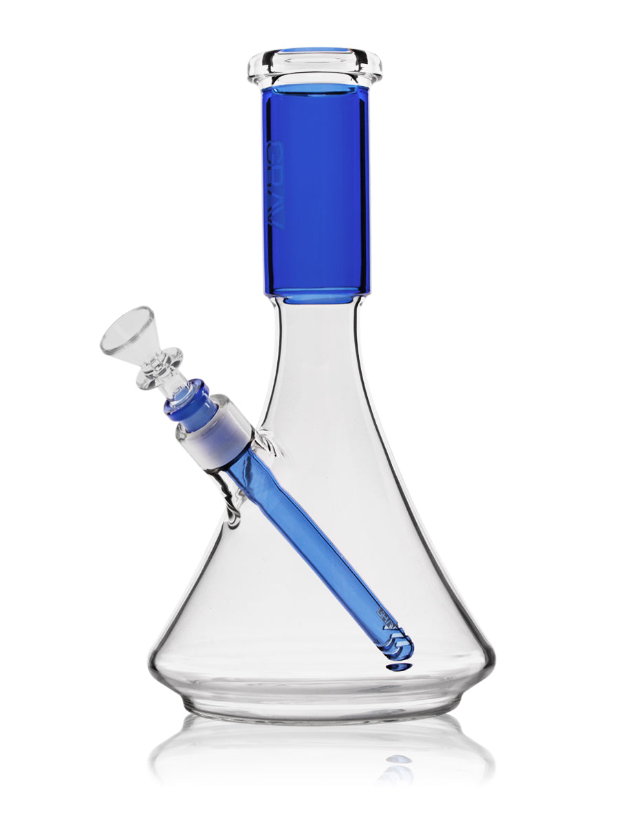 GRAV Large Colored Deco Beaker Bong - Cobalt - 2