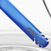 GRAV Medium Colored Deco Beaker Bong - Blue Stem Closeup