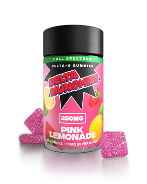 Delta Munchies - Delta 9 Pink Lemonade Full Spectrum Gummies