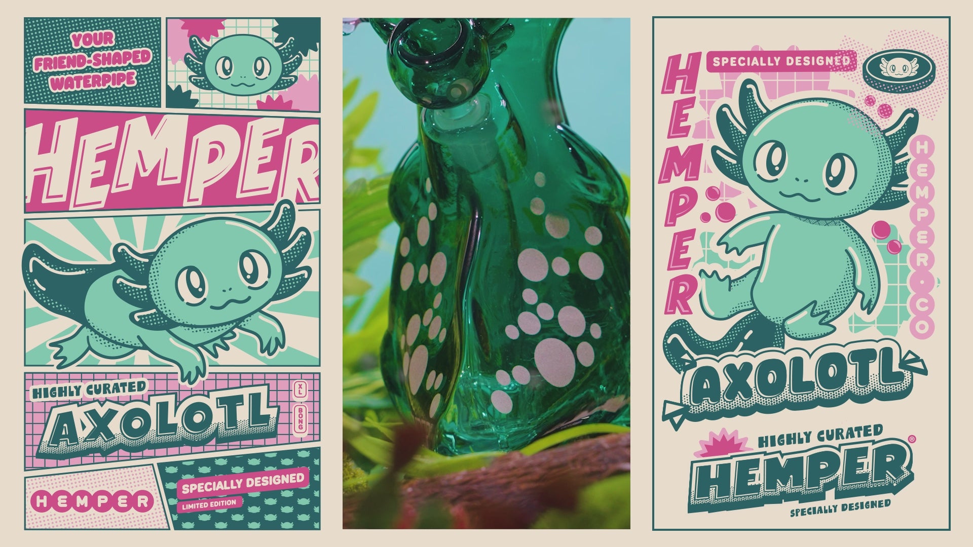 Meet the Axolotl XL Bong