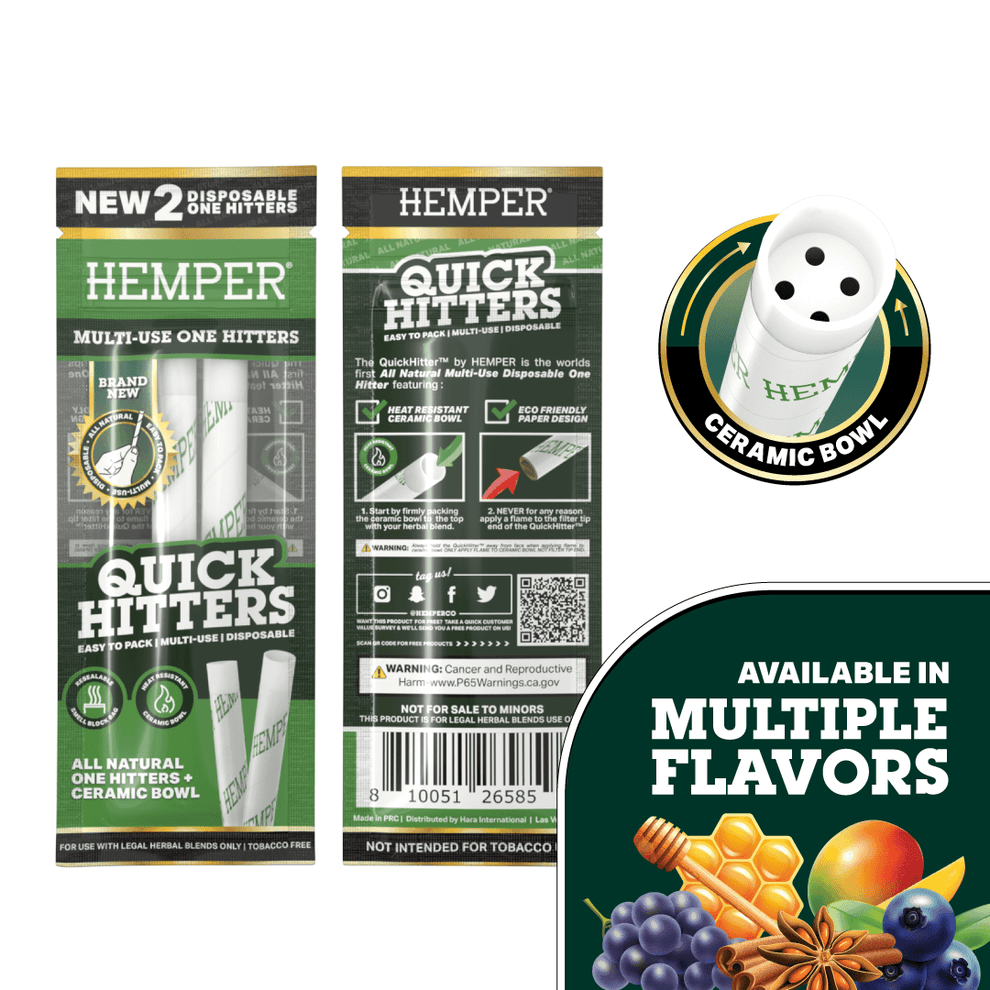 Quick Hitters - Disposable One Hitters - HEMPER - 2