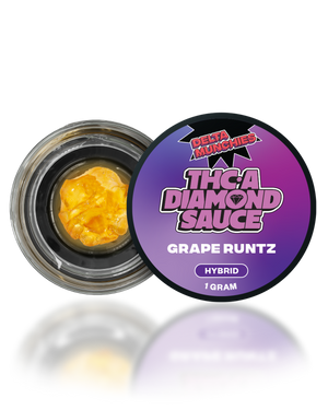 Delta Munchies- Grape Runtz Hybrid THC-A Diamond Sauce | 1G