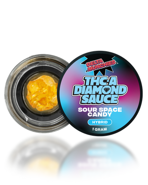 Delta Munchies- Sour Space Candy Hybrid THC-A Diamond Sauce | 1G