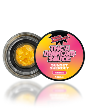 Delta Munchies- Sunset Sherbert Hybrid THC-A Diamond Sauce | 1G