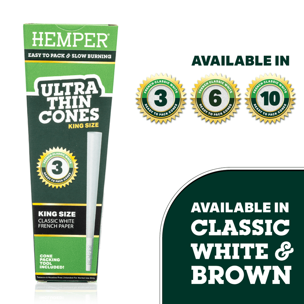 Ultra-Thin Pre-Rolled Cones - HEMPER - 2