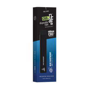 CBDaF! - Blue Raspberry CBD Isolate 400MG Disposable Vape