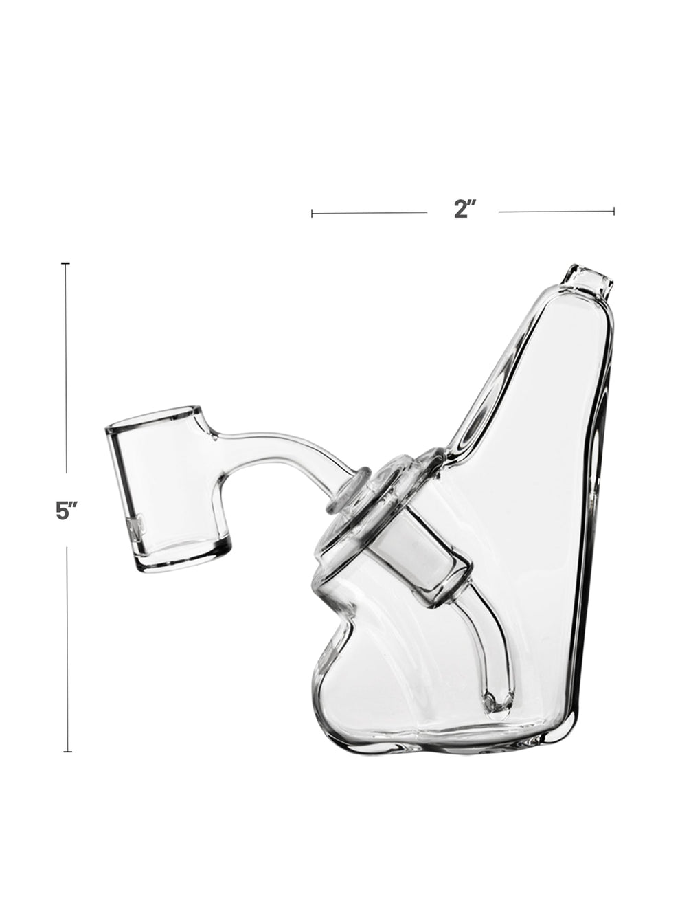 GRAV Wedge Bubbler Rig Size Details - 4