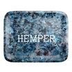 HEMPER Aluminum Blue Marble Rolling Tray