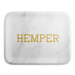 HEMPER  - Luxe Marble White Rolling Tray