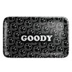Goody Glass Aluminum Black Happy Face Pattern Rolling Tray