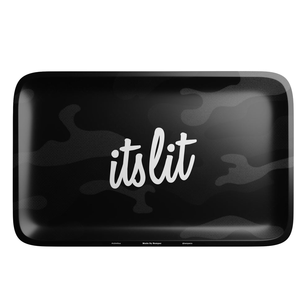 HEMPER Aluminum Black Camo Rolling Tray - 4