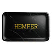 HEMPER Aluminum Black Marble Rolling Tray