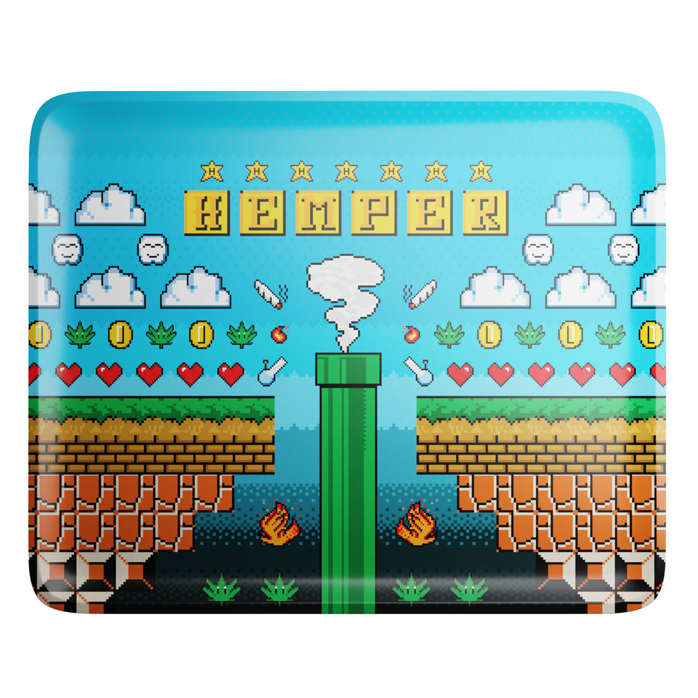 HEMPER Aluminum Gaming Design Rolling Tray - 4