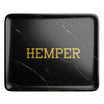 HEMPER Aluminum Black Marble Rolling Tray