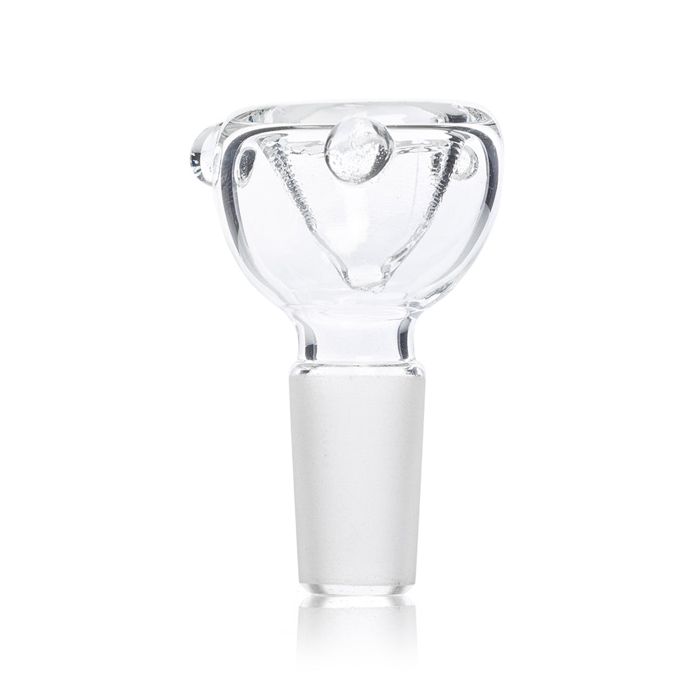 Glass Flower Bowl with 3 Marbles - 14mm - 1