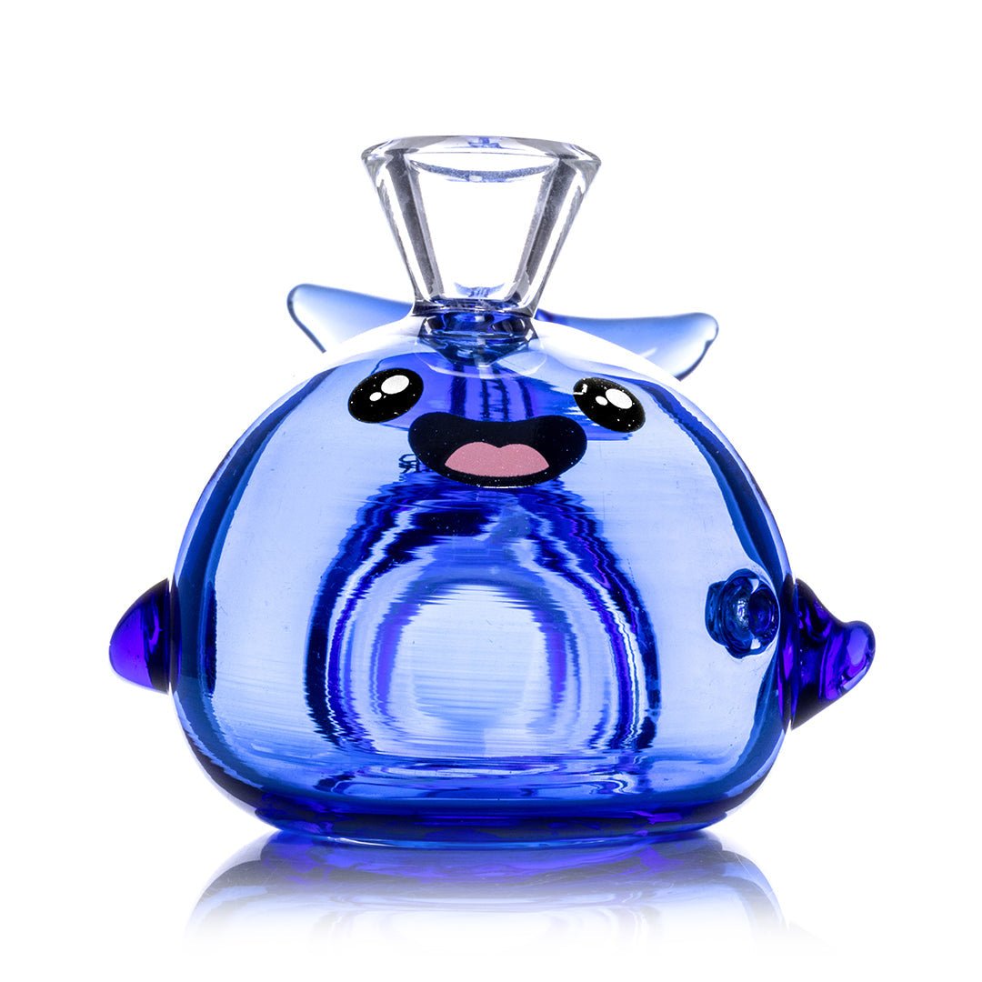 Blue bubbler 魚in. Blue Whale Hand Pipe – HEMPER