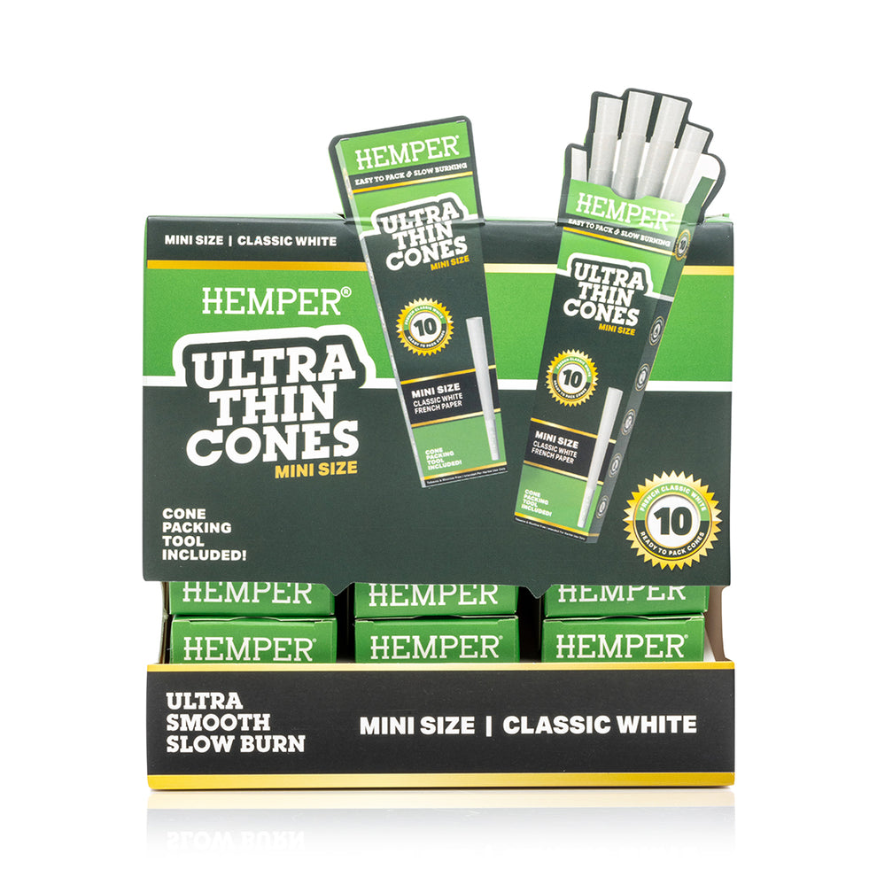 HEMPER Mini Size Ultra Thin Cones Display - 5