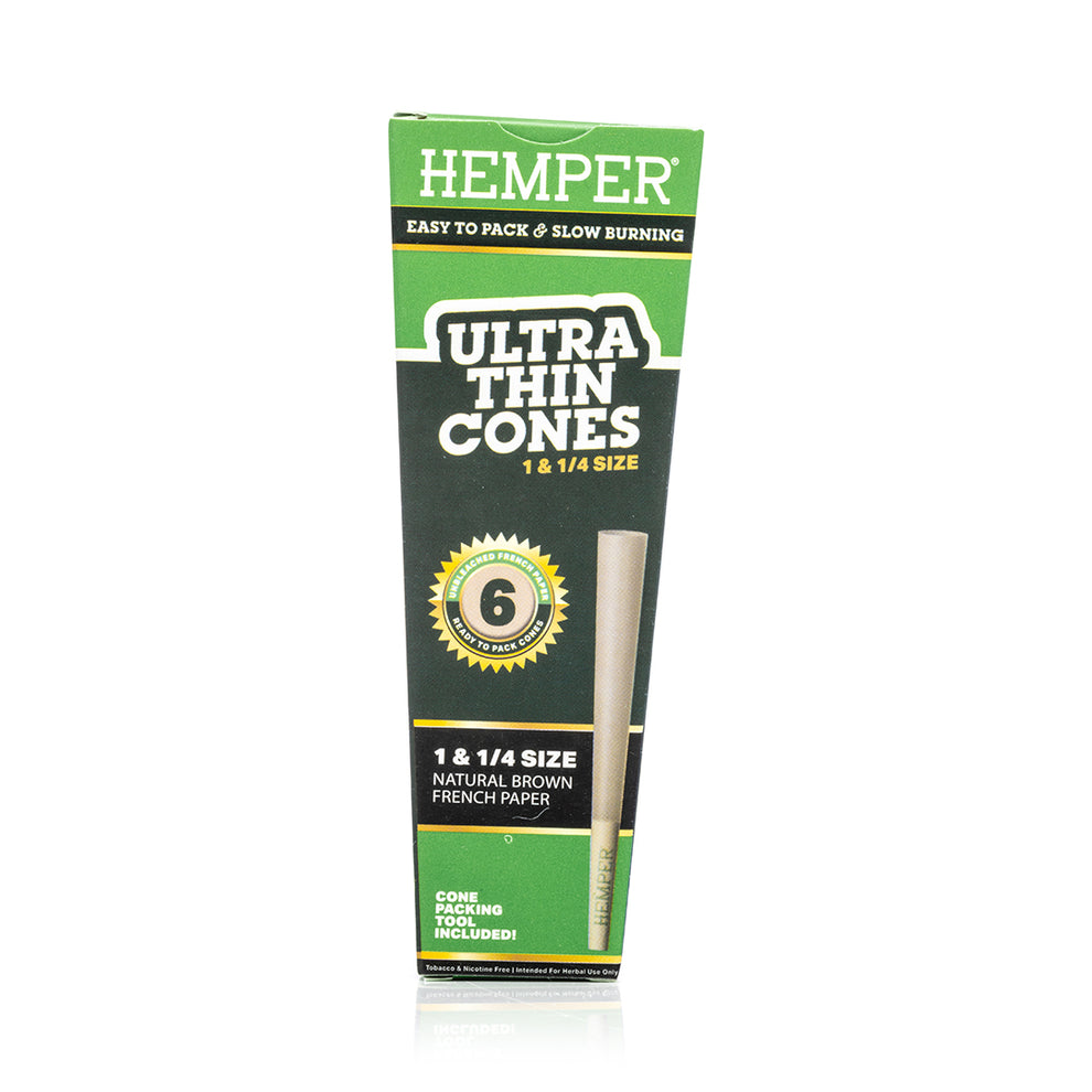 HEMPER 1 1/4 Size Ultra Thin Cones 6PK - 1