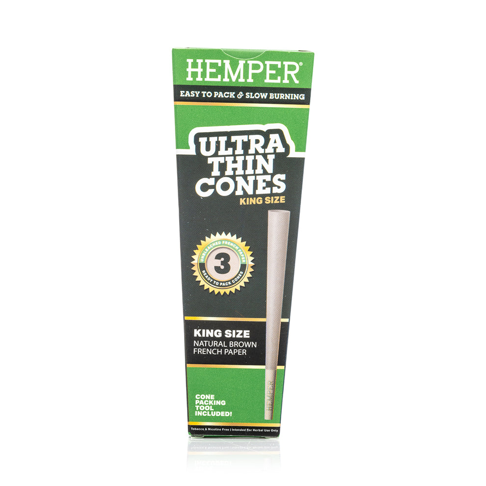HEMPER King Size Ultra Thin Cones 3PK - 1