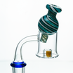 Candy Stripe Bubble Glass Carb Cap