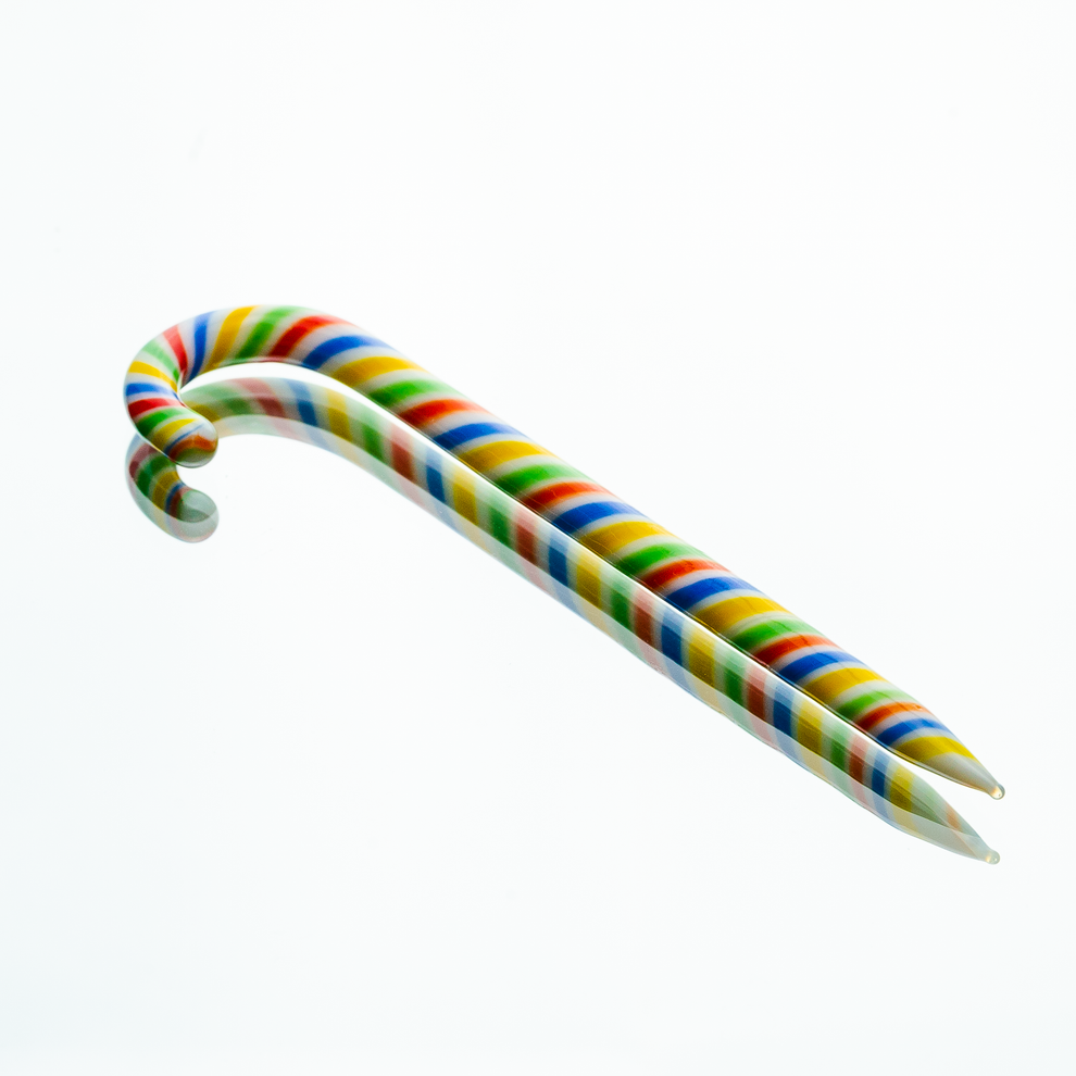 Candy Cane Glass Dab Tool - 1