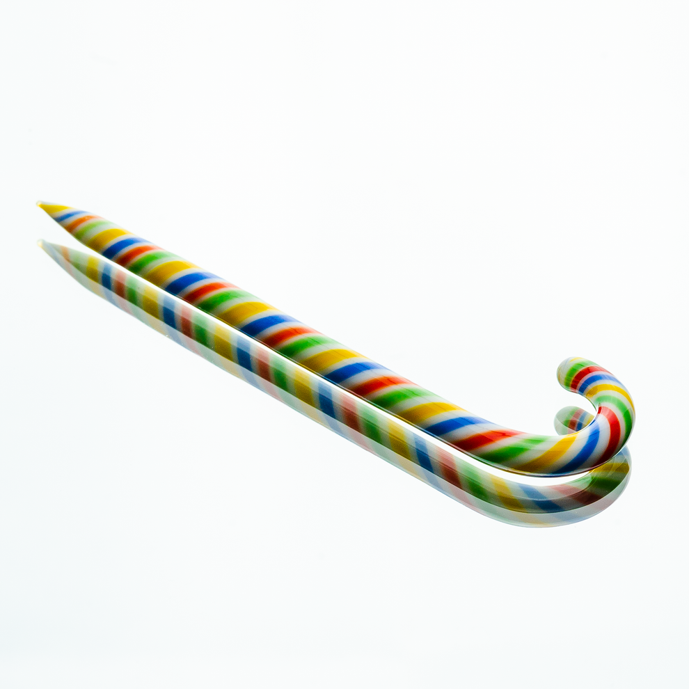 Candy Cane Glass Dab Tool - 8