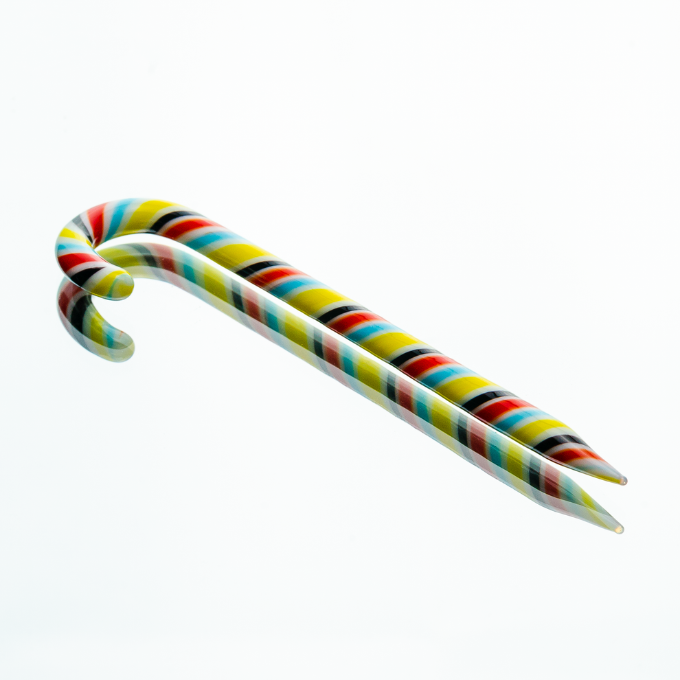 Candy Cane Glass Dab Tool - 5