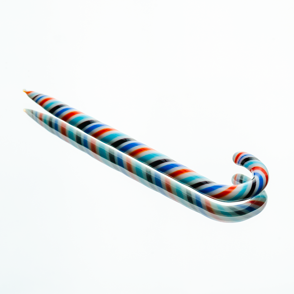 Candy Cane Glass Dab Tool - 3