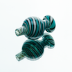 Candy Stripe Bubble Glass Carb Cap