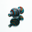 Candy Stripe Bubble Glass Carb Cap