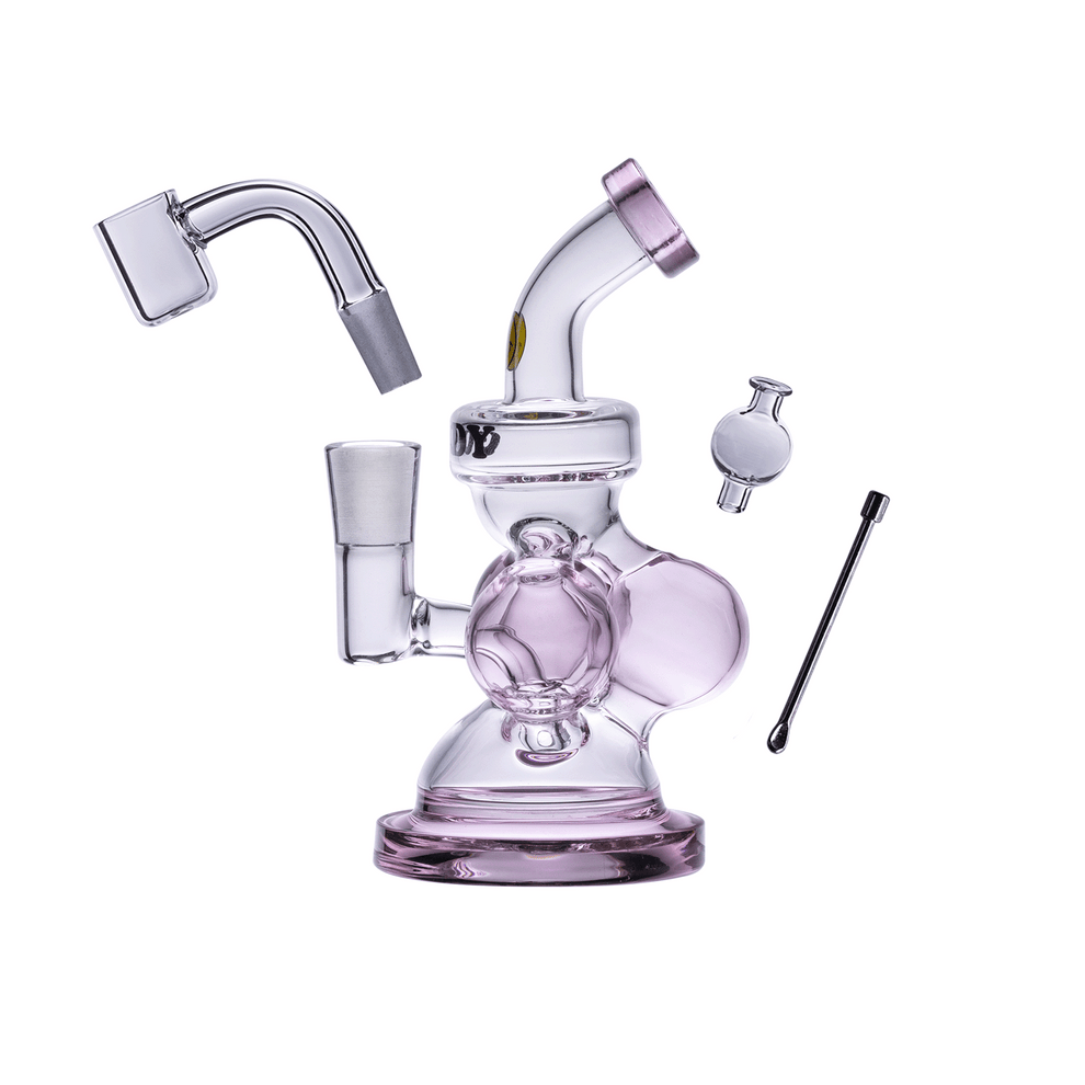 Goody Glass Pink Atom Mini Dab Rig - 4