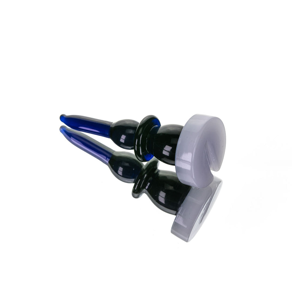 The Bishop Directional Glass Carb Cap + Dab Tool - 3