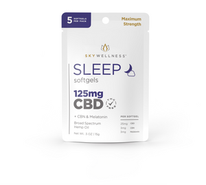 Sky Wellness - CBD + CBN/Melatonin Sleep Softgels | 125MG