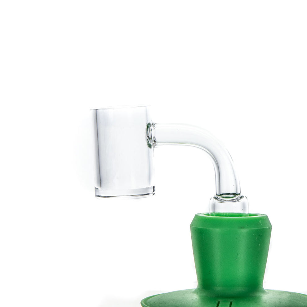 Flat Top Thick Base Quartz Banger | 14mm Male Joint | 25mm OD | 2mm Thickness - 2