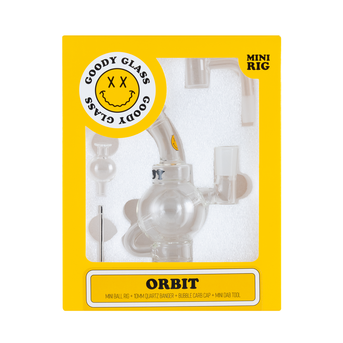 Goody Glass Orbit Mini Dab Rig 4-Piece Kit HEMPER