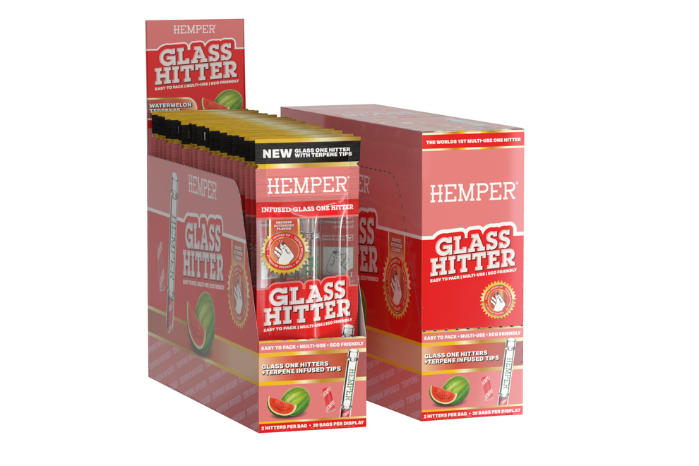 HEMPER Watermelon Flavored Glass Hitter Display - 1