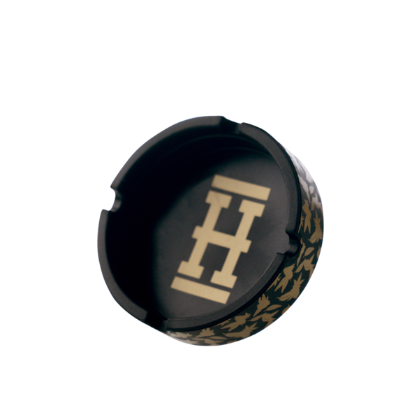 Hemper Ceramic Ashtray with Gold Leaf Design - 5