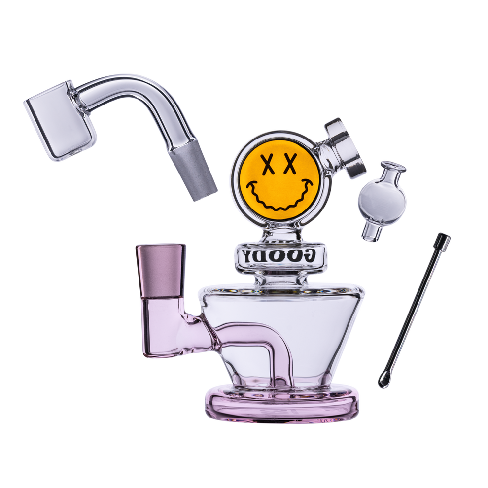 Goody Glass - Big Face Mini Dab Rig 4-Piece Kit - 5