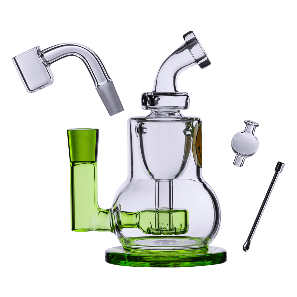 Goody Glass - The Chief Mini Dab Rig 4-Piece Kit HEMPER Goody Glass - The Chief Mini Dab Rig 4-Piece Kit HEMPER