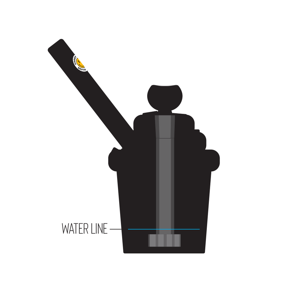 Goody Glass - Cupcake Sprinkle Bubbler - 6