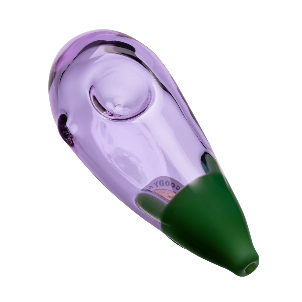 Goody Glass - Eggplant Hand Pipe - 1