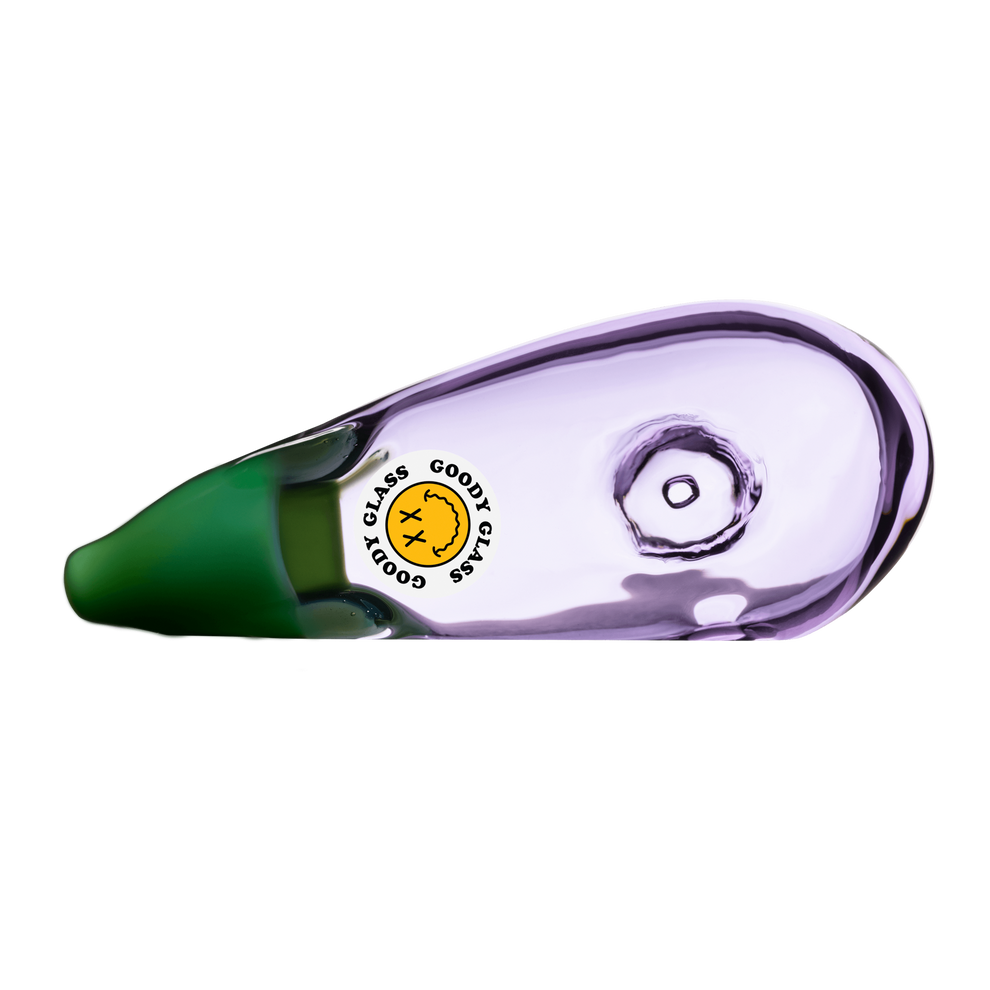 Goody Glass - Eggplant Hand Pipe - 2