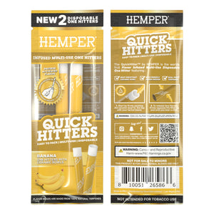 HEMPER - Quick Hitters Banana - Multi-Use Disposable One Hitter