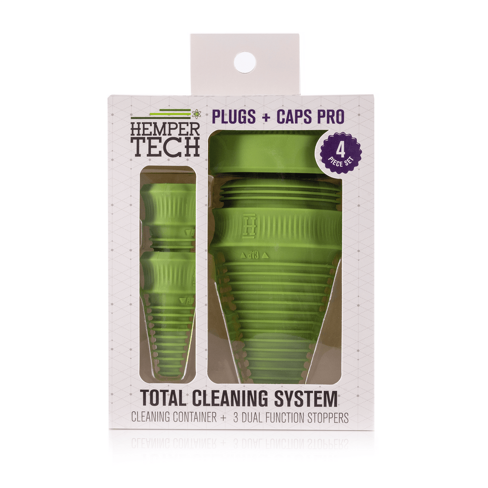 HEMPER Tech Cleaning Plugs + Caps in Green - 2