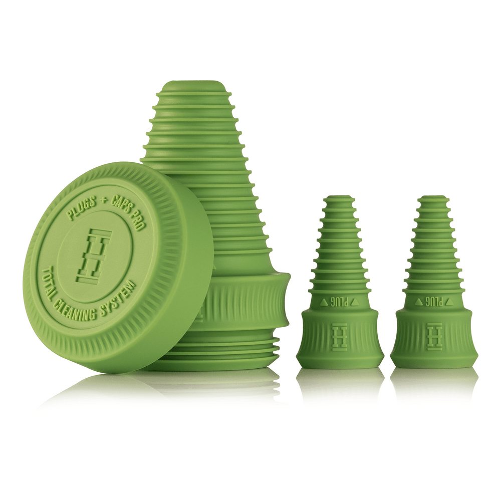 HEMPER Tech Cleaning Plugs + Caps in Green - 6