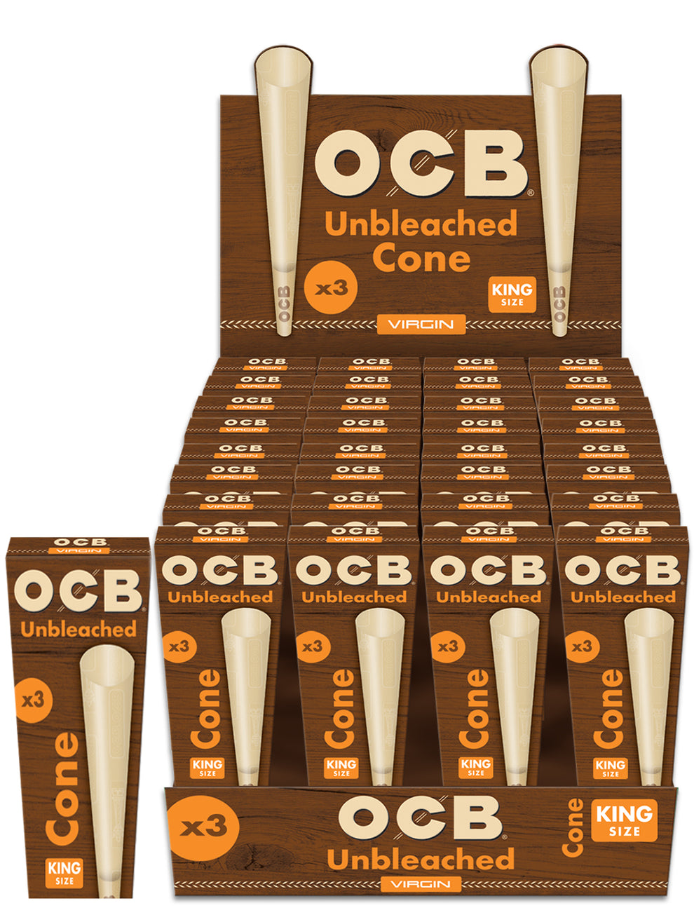 OCB - Virgin King Size Pre-Rolled Cones - 1