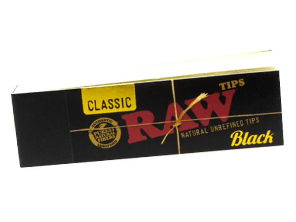 RAW - Classic Black Filter Tips 50ct - 1