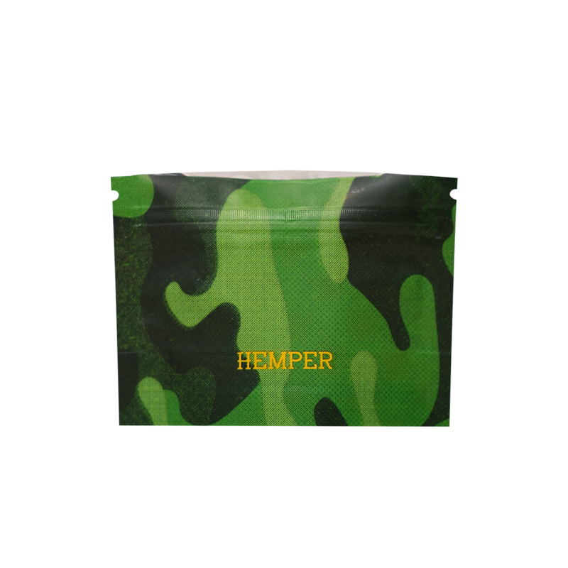 Hemper Small Green Camo Smell Proof Bag - 3
