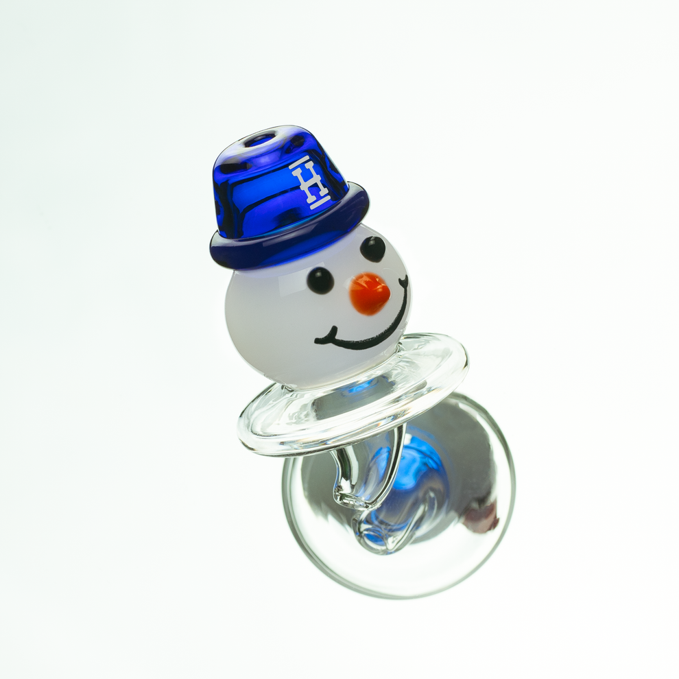 Snowman Glass Carb Cap - 1