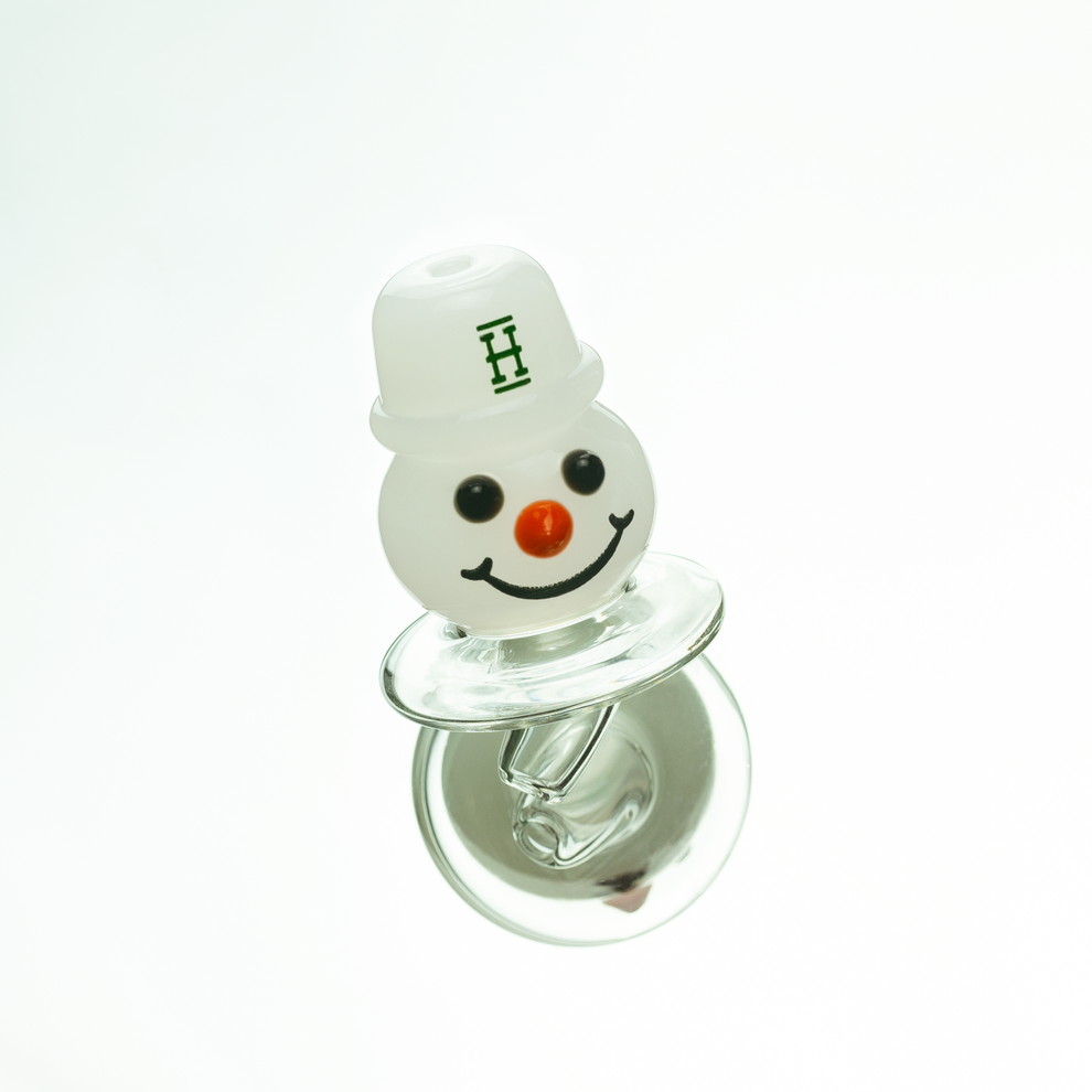 Snowman Glass Carb Cap - 3